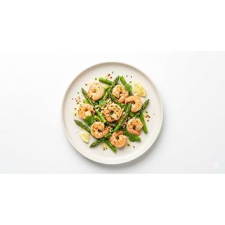 Gambas Con Espárragos