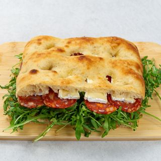 Focaccia Salami Spianata & Pesto