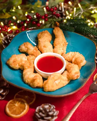 Golden Fried Prawns