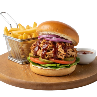 Бургер с дърпано пуешко 400г