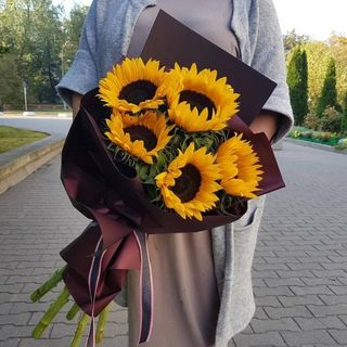 Bukiet ze słonecznikami
