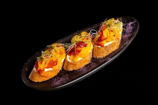 Bruschetta cu ardei copt