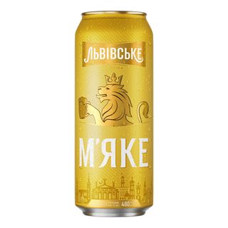 Пиво Львівське М'яке світле з/б (0,48л)