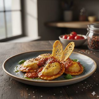 Ravioli di pollo fatti in casa 4 pezzi