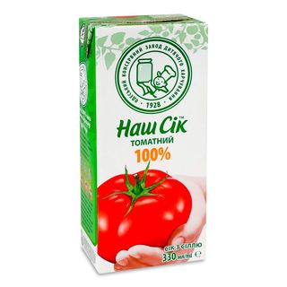 Наш сік томатний (0.33л)