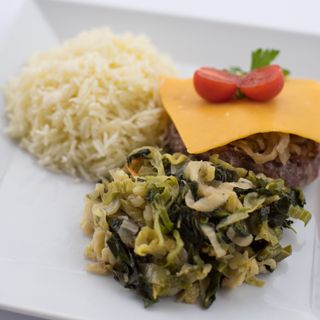 Hambúrguer de Picanha no prato