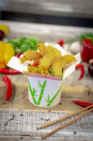 Box Makaron z Chrupiącymi Krewetkami