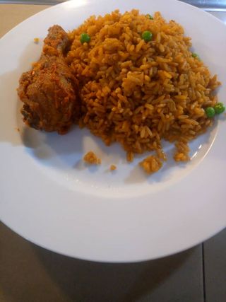 Jollof Rice and Chicken Combo