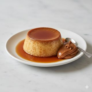 Flan Casero Con Dulce De Leche
