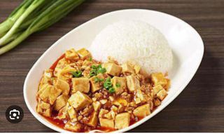 Agedashi Tofu Con Arroz Blanco