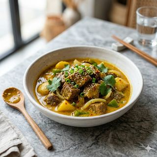 Ternera Con Salsa Curry