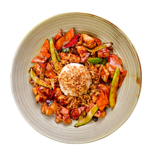 ПИЛЕ ТЕРИЯКИ СЪС ЗЕЛЕНЧУЦИ