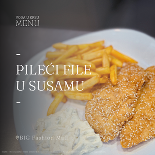 Pileći file u susamu