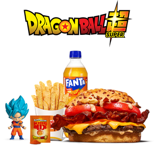 Menu Brutal Bacon Super Saiyan Grande Com Figura