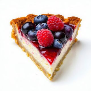 Tarta De Queso Con Frutas Del Bosque