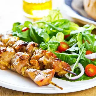 Plats Brochettes de poulet
