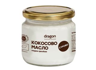 Био кокосово масло, студено пресовано, Dragon Superfoods (300ml)