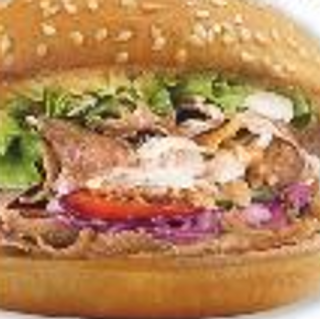 Kebab burger menu