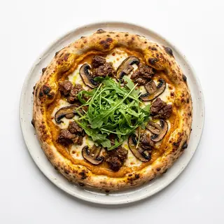 Pizza De Ragout Y Patata Dolce