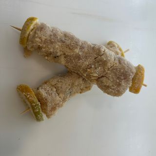 piadina con spiedino di pollo al limone