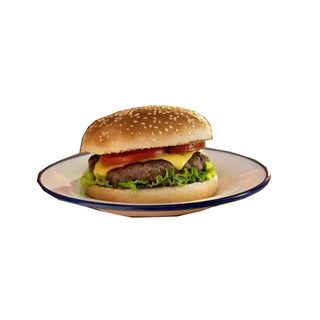 Hambúrger com Ovo e Batata Frita