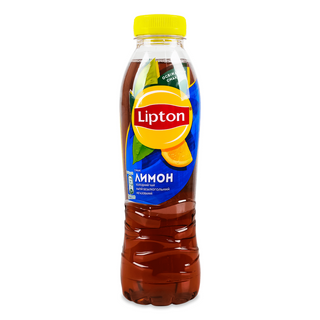 Чорний холодний чай Lipton з лимоном, 0.5 л