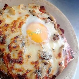 Lasanha com Cogumelos e Ovo