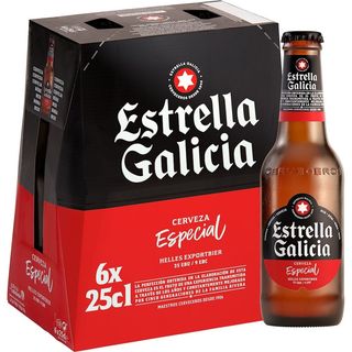 Cerveza Estrella Galicia pack 6 botellas 250 ml