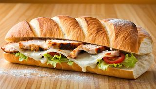 Panino con cotoletta di pollo