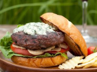 Menu hamburguesa american queso azul