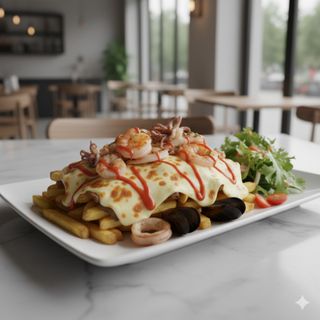 Kapsalon de mix de marisco