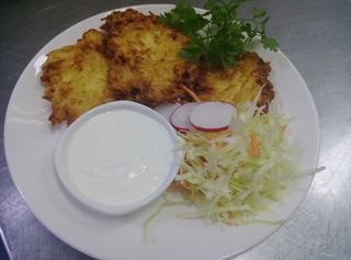 Драники с грибами