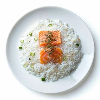 135. Riso con salmone