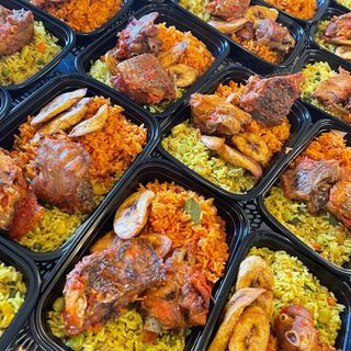 Jollof and Fried Rice Combo