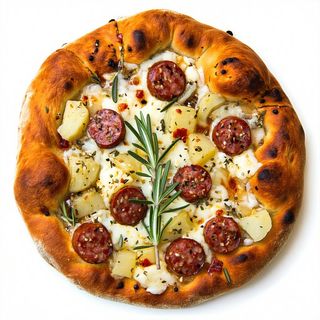 Bianca patatine e wurstel