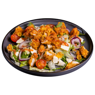 Salata pui prajit si mozzarella