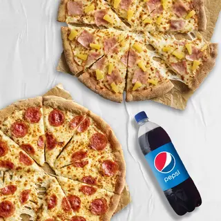 Menú De 1 Pizza Pequeña 26cm Y 2 Durum completo