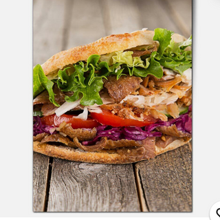 2. Kebab DONER. Pollo.  2. Bebida. Cola