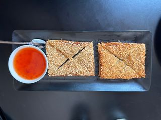 Tostadas De Gambas Con Sésamo