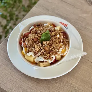 Fruit Salad with Yoghurt, Honey & Nuts