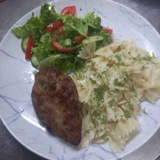 Бульйон курячий,макарони,котлета,с-т овочевий 200г/30,365г