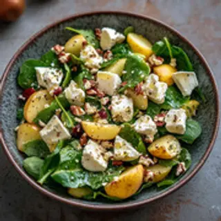 Salade Spinaci E Formaggio Di Capra