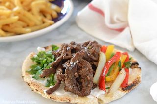 Shawarma With Meat Strips