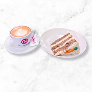 Tarta + Bebida Caliente