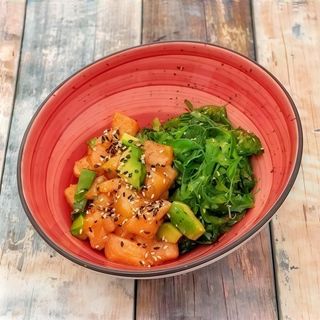 Tartar de atún rojo y wakame