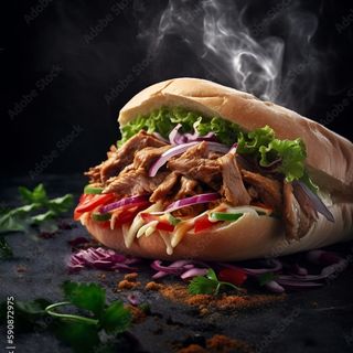 Panino kebab - Solo carne