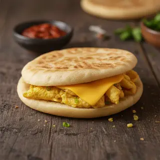 Chapati Omelette Fromage