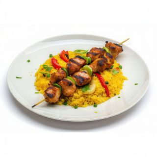 Cuscús pincho de pollo