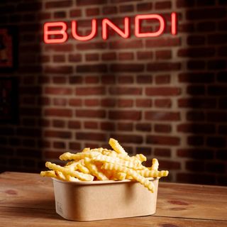 Crinkle fries Double