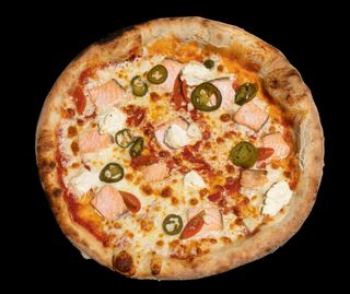 Pizza cu somon Ø 33cm